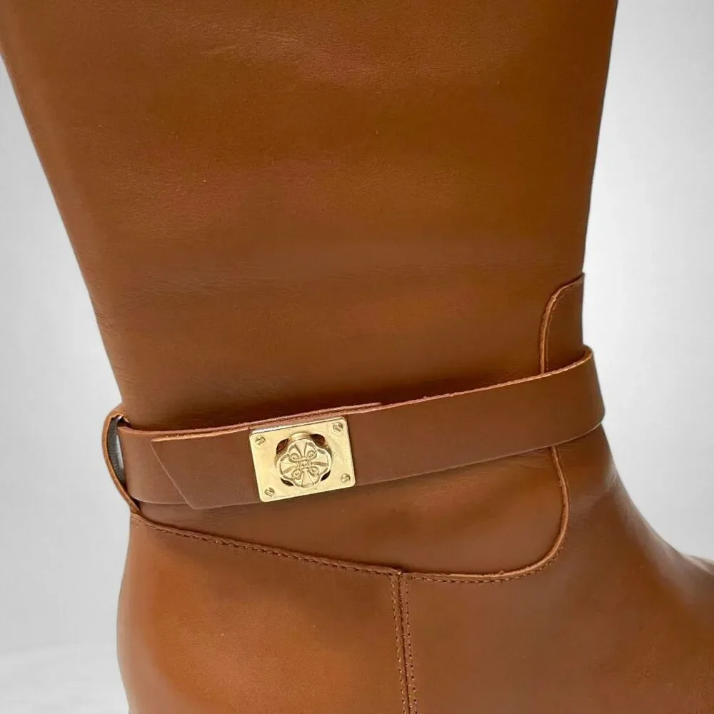 Charter Club Johannes Brown Riding Boots, Created for Macy's. NEW, Size 8.5